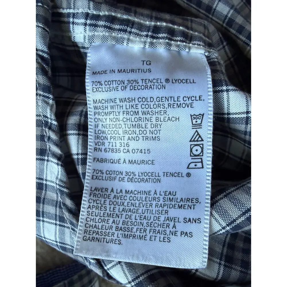 Nautica Plaid Dress Shirt XL - Picture 5 of 6